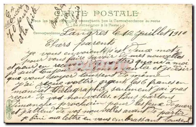 Infanteria — A tarefa de pão — L.V. n° 3581 — Verso