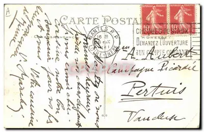 Morbihan — Menina de Auray — Artaud et Nozais, Nantes, n°49 — Verso