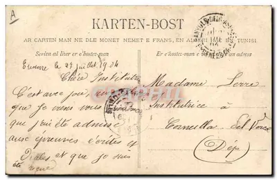 Rybak z Carantec — Studium fryzur Bretanii — kolekcja Villard, Quimper — Rewers