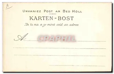 Kobieta z Sarzeau — Studium kapeluszy Bretanii — Kolekcja Villars, Quimper — Rewers