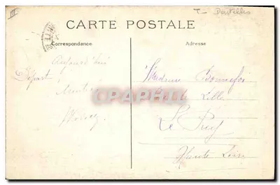 École Dentellière de Point d'Alençon — éditeur : Alençon, n° de série non visible — Verso