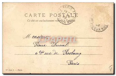 M. de Metternick — portret — Maudinson del. en sc. — Achterkant