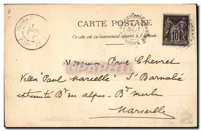 Saint-Louis-du-Rhône — carta postal com retrato de oficial — editor não visível — Verso