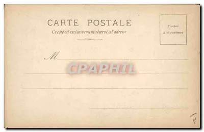 Retrato de Cavaignac — S.I.P. 2e Série N°3 — Reutlinger Paris — Verso