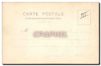 Femme en tablier — pose assise sur un fauteuil orné — éditeur Reutlinger, Paris, série n°10 — Verso