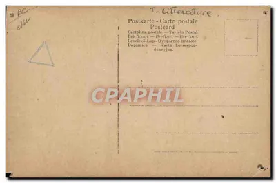 Maxim Gorki — scrittore russo — cartolina postale — Verso