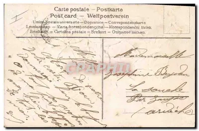 Pansyje i parasol — Ofiarowana przez serce — wydawca nieznany, numer seryjny nie widoczny — Rewers