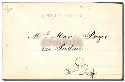Mulher sentada em um grande C de madeira — Terni — editor Alte Rocca, n° 4903 — Verso