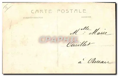 Dois crianças brincando em um grande tronco de árvore em forma de C — editor Alterocca, n° 4907 — Verso