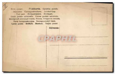 Mulher e criança em um quadro decorativo — editor NSC Postercards, n° 195 — Verso