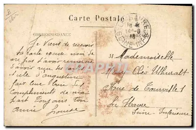 Cartolina d'epoca Corrida Gara dei tori Quinito — Verso