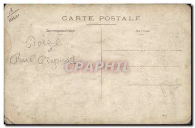 Deux hommes en costume traditionnel — arrière-plan peint — éditeur non visible — Achterkant