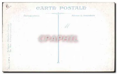 Soldados franceses com a metralhadora — L.V.C. — Série A No 4 — Verso