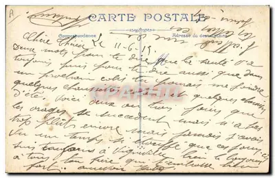 Soldados alemães jogando cartas — Uma boa partida — L.V.C. — Verso
