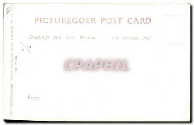 Barbara Hale — portret — Picturegoer Post Card, seria W 886 — Rewers