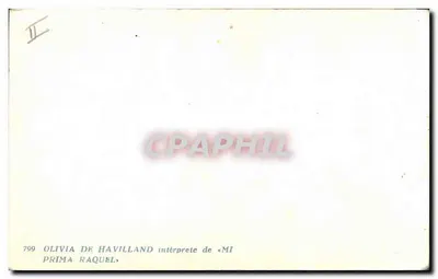 Olivia de Havilland — interprète de « Prima Raquel » — série 799 — Rewers