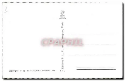 Audrey Hepburn — portret w czarno-białym — Wydawnictwo Paramount Pictures — Rewers