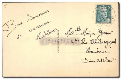 Młoda dziewczyna z PONT AVEN — seria 3584 — wydawca Loïz — Rewers