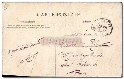 Mulher de Plougastral-Daoulas — traje tradicional — editor R. Keiper, n° 1739 — Verso