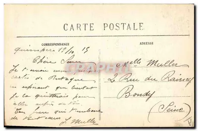 Żeni się w Rosporden — kolekcja Villard, Quimper — nr 1471 — Rewers