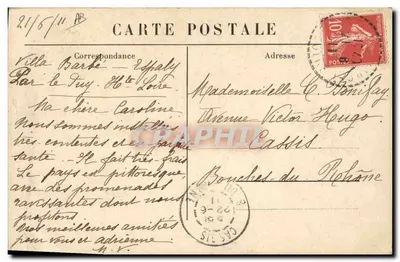 La Vallée d'Arguillie — vista panorámica — DENTELLE DU PUY — Reverso