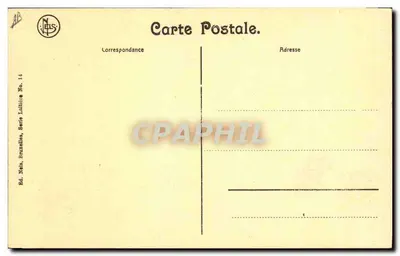 Flemińska denteliczka — scena uliczna — Wyd. Nels, Bruksela, seria Mleczarska Nr 14 — Rewers
