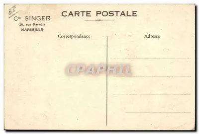 La Piccola Fata del Focolare — pubblicità per la macchina da cucire Singer 15K 26 — Cie Singer, Marsiglia — Verso