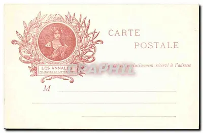 L. Halévy — Ritratto in un'abitazione — Les Annales Politiques et Littéraires — Verso
