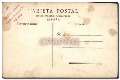 Bellezas Andaluzas — mulher em traje andaluz — série 9 — Manuel Koreno, Málaga — Verso