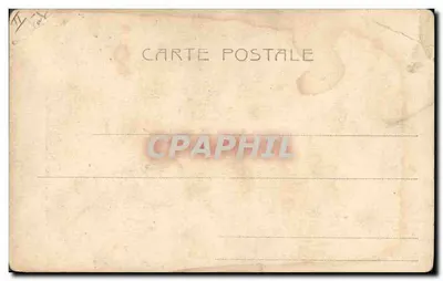 Fille jouant dans un cadre de bouleau — scène de campagne avec maison en arrière-plan — éditeur AUTERBACH, n° 4006 — Verso