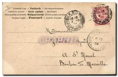 Família e criança em um paisagem — J. Sciard — n° 98901 — Verso