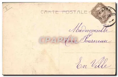 Kobieta na drzewie — rowerzysta na dole — wydawca 'L'Écho de la France' nr 103 — Rewers