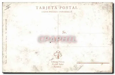말을 탄 피카도르 — 코리다 경기장 — 베르니카 N. 콜 Sableti 출판, 번호 805 — 뒷면