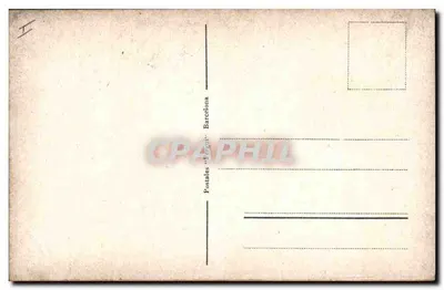 Duży volaple — scena trzasku — Karty pocztowe 'Vergóit' Barcelona — Rewers