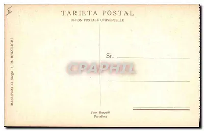 Banderillas di fuoco — scena di corrida — M. Bertuchi — Verso