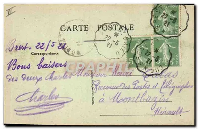 Girl in Breton Costume — A Good Kiss from Brittany — Publisher Not Visible — Back