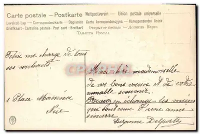 Violette in un cesto — Buon Anno 1911 — Martedì 3 gennaio — editore non visibile — Verso
