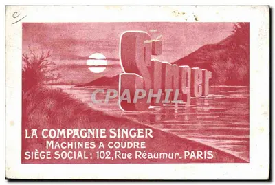 Nova Máquina de Costura — A Companhia Singer — Charleville, cours d'Orléans, 5 — Verso