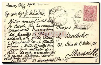 Alta Vale do Var — Escalada da Grande Aiguille de Pelens — Club Alpin Français, Seção de Nice, n°3189 — Verso