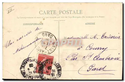 Bilhete postal antigo Fantasia Flores Mulheres Língua dos cabelos — Verso