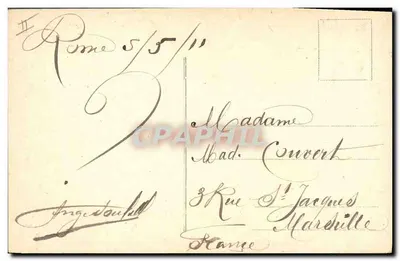 S.S. Pio X nei giardini del Vaticano — wydawca nieznany, n° 5196 — Rewers