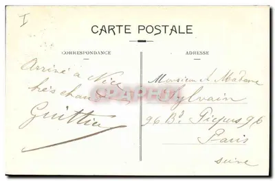 Nice — Aleja Palmy w Parku Gambetta — kolekcja R.G.H. nr 23 — Rewers