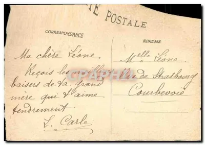 हवा में उड़ता चिड़िया — कृषि दृश्य — L. Carle, 26 फरवरी 1923 — पीछे