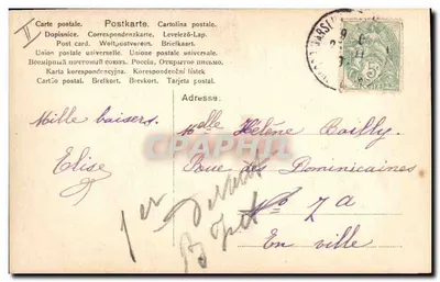 Mulheres e criança no cais — vista da Holanda — editor NRC MÖSTERSCHÖTEL n°195 — Verso