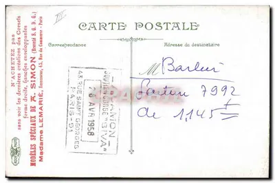 Infanteria. Zupa — 3583 — L.V. & Cie — Rewers