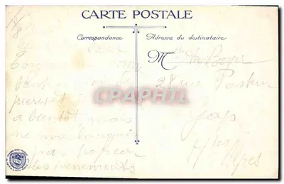 Oficial em uniforme — retrato — L.V.C° Sarrail — Verso