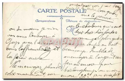 Général en uniforme — décoré de médailles — éditeur inconnu — Verso