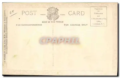 Mary Pickford & Douglas Fairbanks — Série de Estrelas do Cinema Famosas — Beagles Postcards 120.K — Verso