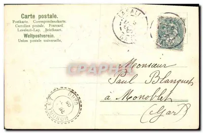 Bukiet fiołków — Przypomnienie przyjaźni — wydawca nie widoczny — Rewers