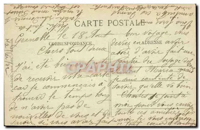 Ao redor de GRENOBLE — Cume do Casco de Néron — Ascensão da Torre Godefroy — n°429 — Verso